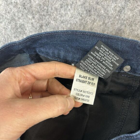 Hudson Jeans Mens 33 Blake Slim Straight Dark Wash Denim Zip Fly Stretch - Picture 11 of 11